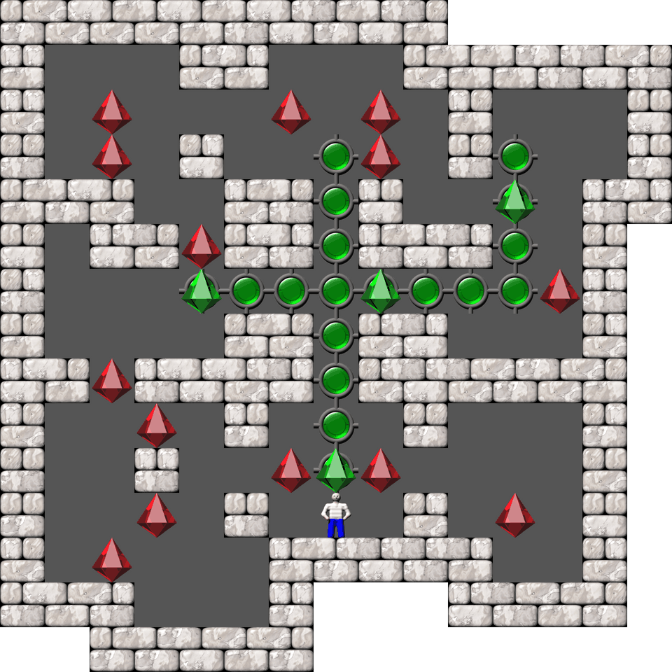 Sokoban Mass Remodel level 288